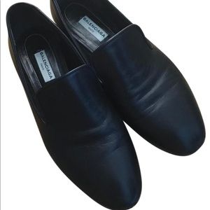 Balenciaga studded leather loafer